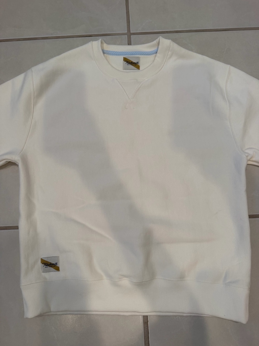 Tracksmith Cream Crewneck Sweatshirt